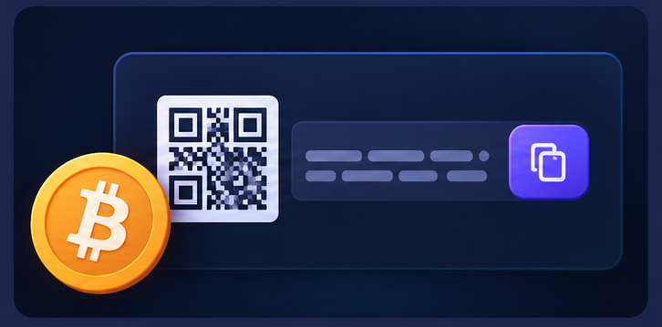 Illustration: Copy wallet address